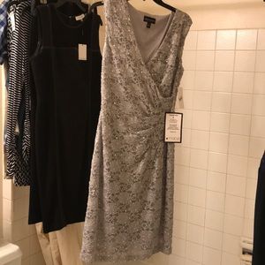 Silver sequined dress